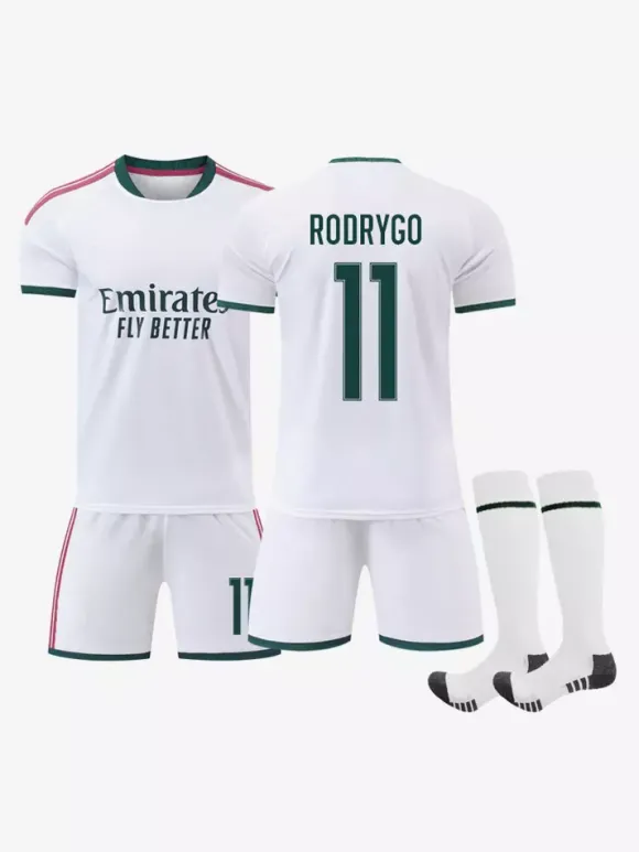 26/27 N° 7 Viní. Jr N° 10 Mbappé N° 5 Bellingham Ensemble 3 pièces Maillot domicile du club de football pour adultes et enfants