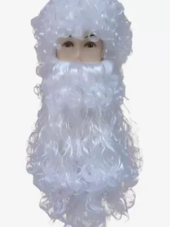 Accessoire de Noël Barbe Blanche Lunettes Père Noël Costumes de Fêtes