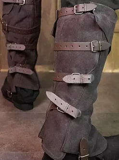 Accessoires De Bottes De Pirate Steampunk Rivet Genouillères Rétro Pour Homme