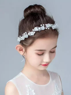 Accessoires de cheveux couronne de fille de fleur Courrone de mariage