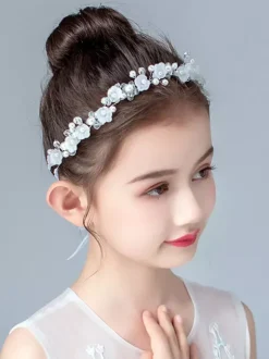 Accessoires de cheveux couronne de fille de fleur Courrone de mariage