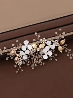 Accessoires de cheveux de mariée en métal