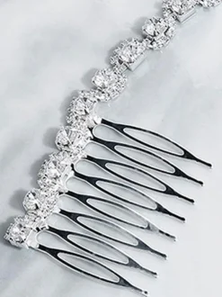 Accessoires de cheveux en métal pour peigne