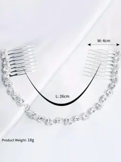 Accessoires de cheveux en métal pour peigne
