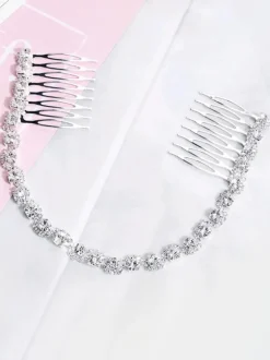 Accessoires de cheveux en métal pour peigne