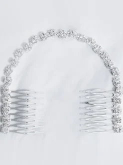 Accessoires de cheveux en métal pour peigne