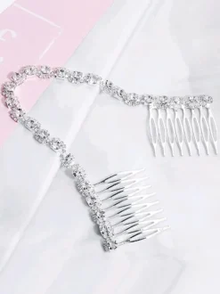Accessoires de cheveux en métal pour peigne