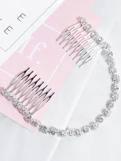 Accessoires de cheveux en métal pour peigne