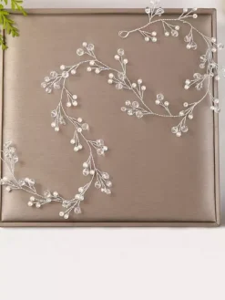 Accessoires de cheveux en métal coiffure de mariage faits main pour la mariée