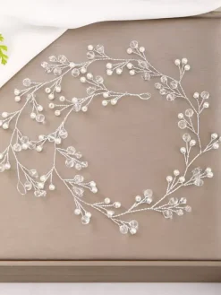 Accessoires de cheveux en métal coiffure de mariage faits main pour la mariée