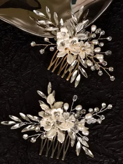 Accessoires de coiffure de mariée en métal