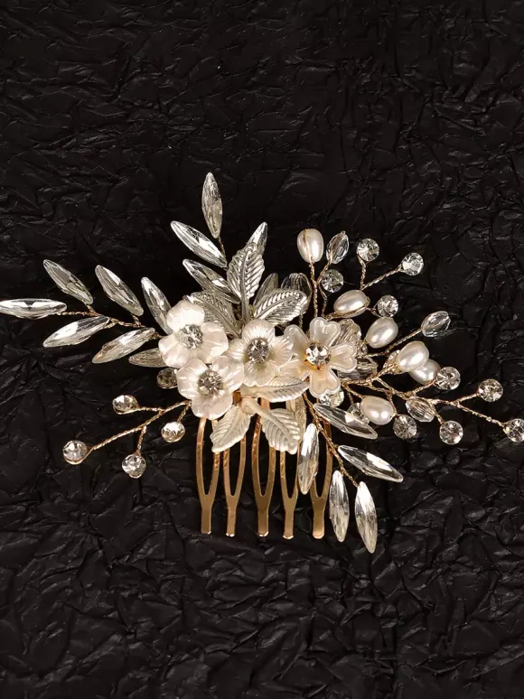 Accessoires de coiffure en métal pour la mariée