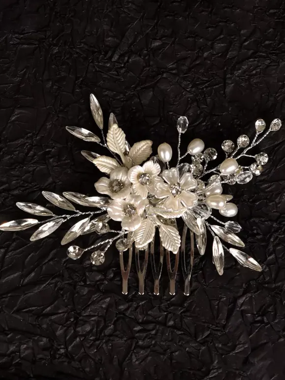 Accessoires de coiffure en métal pour la mariée