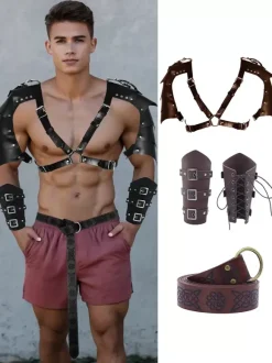 Accessoires De Costume Steampunk Marron Café Déguisement Hommes