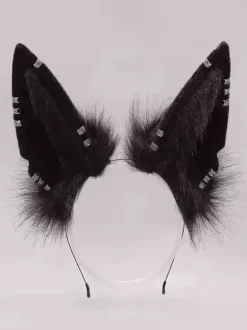 Accessoires Gothiques Lolita Chaînes Noires Coiffes Divers