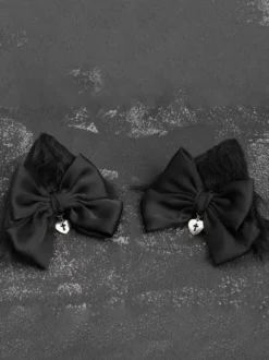 Accessoires Gothiques Lolita Accessoire Noir N艙ud Divers