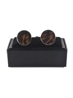Accessoires pour hommes Classic Round Metallic Coffee Brown