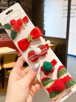Accessoires Sweet Lolita N艙uds rouges Motif de Noël Coiffes Divers