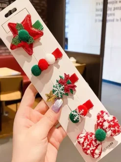 Accessoires Sweet Lolita N艙uds rouges Motif de Noël Coiffes Divers