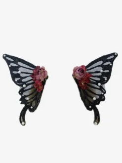 Accessoires Sweet Lolita Couvre-chef Rose Noire Fibre de Polyester Divers