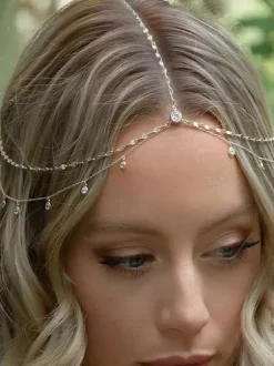 Accessoires de coiffure de mariage en strass