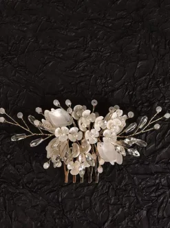 Accessoires de coiffure en métal pour la mariée