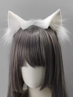 Accessoires Gothiques Lolita Noir Blanc Accessoire Bloc de Couleur Divers