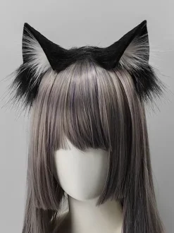 Accessoires Gothiques Lolita Noir Blanc Accessoire Bloc de Couleur Divers