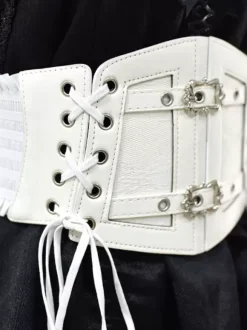Accessoires Gothiques Lolita Détails en Métal Blanc Oeillets Divers