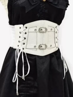Accessoires Gothiques Lolita Détails en Métal Blanc Oeillets Divers