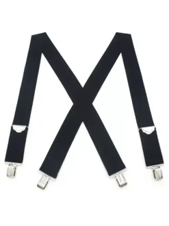 Accessoires Homme Détails Métalliques Classiques Polyester Métallisé Pull Out Noir