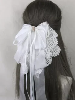 Accessoires Sweet Lolita N艙uds violets Volants Coiffes Divers