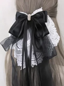Accessoires Sweet Lolita N艙uds violets Volants Coiffes Divers