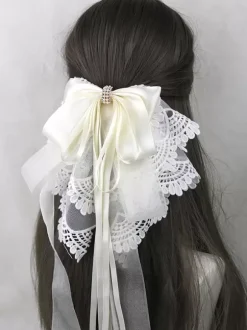 Accessoires Sweet Lolita N艙uds violets Volants Coiffes Divers