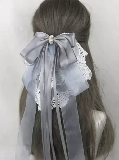 Accessoires Sweet Lolita N艙uds violets Volants Coiffes Divers