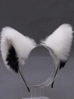 Accessoires Sweet Lolita Oreilles de chats blancs Accessoire mignon Lolita