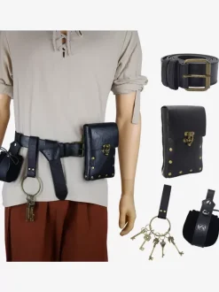 Accessoire Steampunk Vintage Homme Déguisement Rétro Costume Marron Café