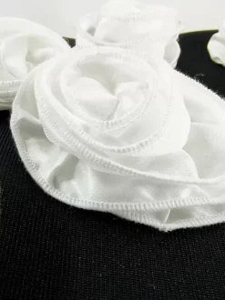 Avec robe de cocktail moderne longueur cheville robe de bal col en V fleurs polyester