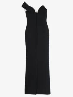 Avec robe de cocktail robe de bal moderne longueur au sol col en V fleurs polyester