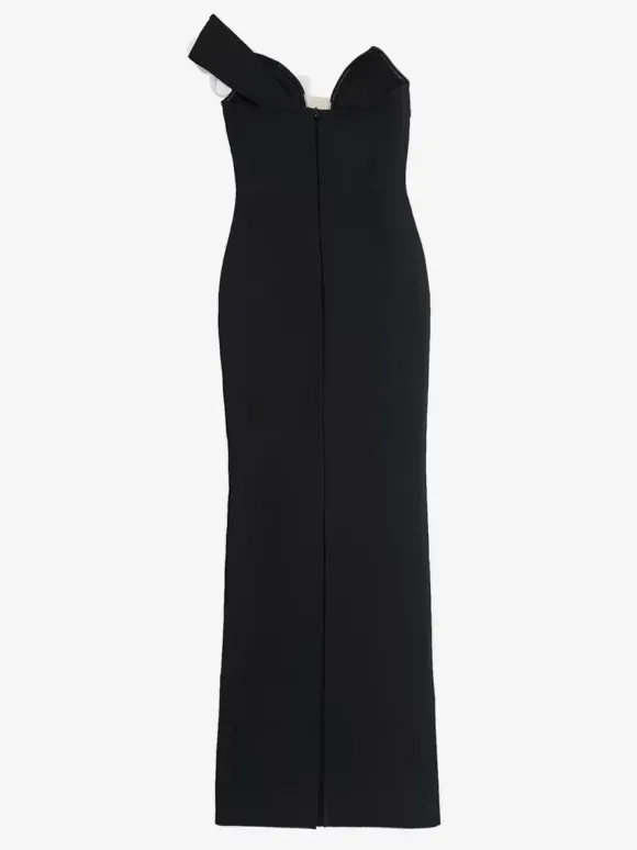 Avec robe de cocktail robe de bal moderne longueur au sol col en V fleurs polyester