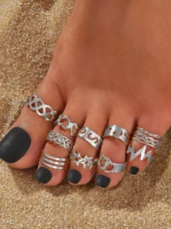 Bague d'orteil métal doré Accessoires bijoux femme adulte