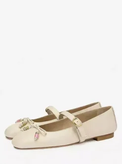 Ballerines plates pour femmes bout carré n艙ud style Mary Jane