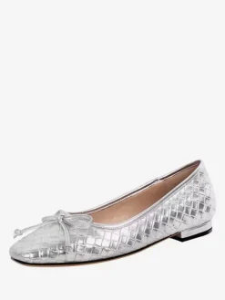 Ballerines en cuir PU à bout carré et boucle pour femmes
