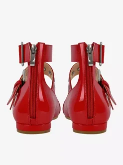 Ballerines plates à bout carré et brides avec boucle pour femme