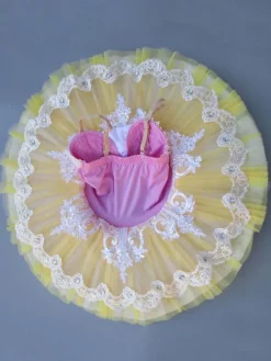 Ballet Danse 2026 Costume Enfants Perlé Applique Ballerine Robe Tutu Petites Filles Déguisements Halloween