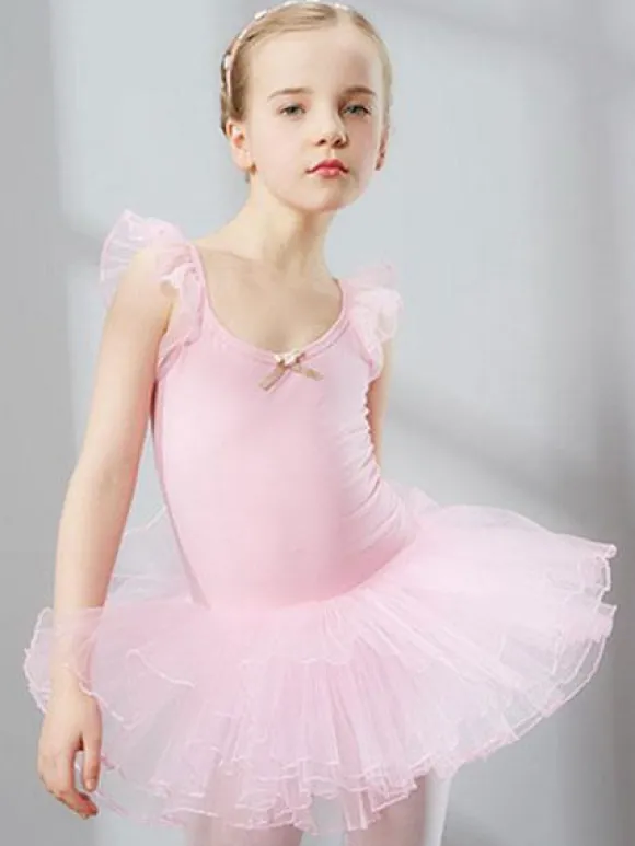 Ballet Dance Costumes Lilas sans manches Slim Fit Ballerina Tutu Robes pour enfants Déguisements Halloween