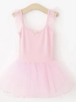 Ballet Dance Costumes Lilas sans manches Slim Fit Ballerina Tutu Robes pour enfants Déguisements Halloween