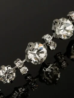 Bandeau de mariage argent strass accessoires de cheveux de mariée