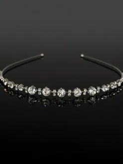 Bandeau de mariage argent strass accessoires de cheveux de mariée