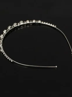 Bandeau de mariage argent strass accessoires de cheveux de mariée